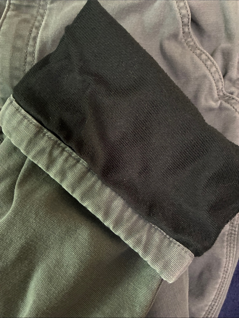 Carhartt canvas knit lined work pants - Picture 5 of 6